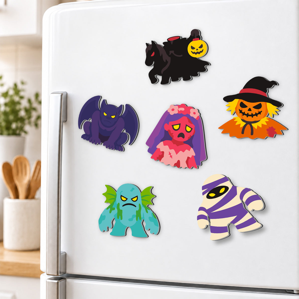 Headless Horseman and Mummy fridge magnets – image 3