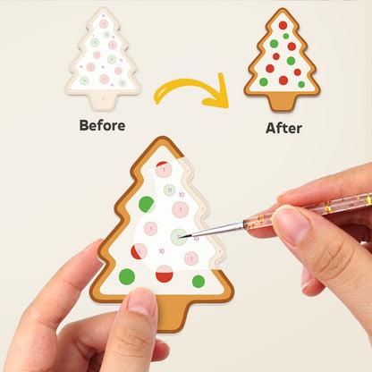Reindeer and Gingerbread House fridge magnets – image 2