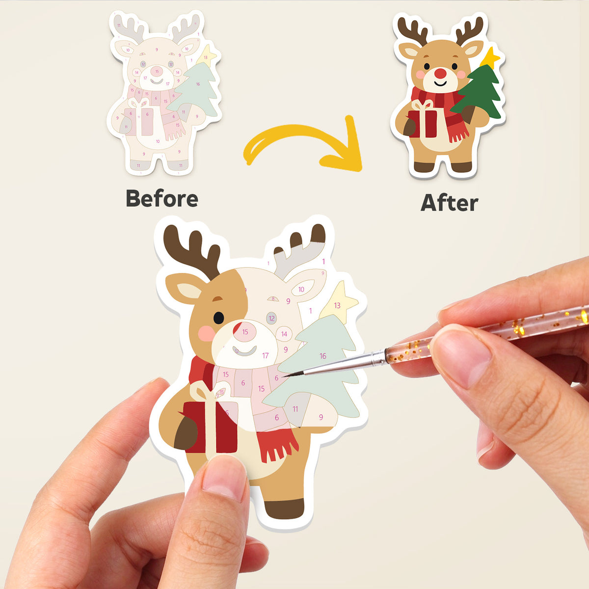 Penguin Pals and Santa Mug fridge magnets – image 2