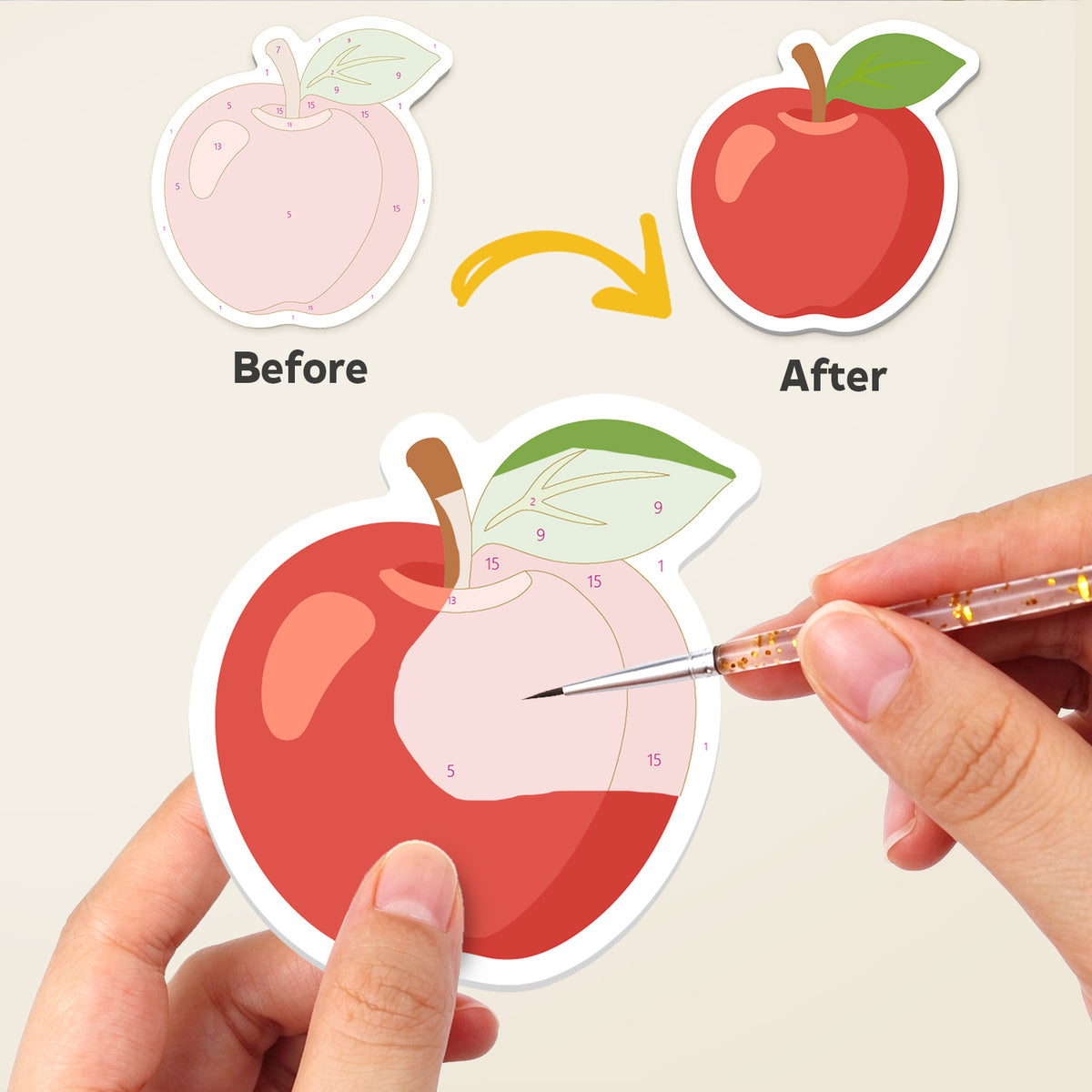 Juicy Cherry and Watermelon Mix fridge magnets – image 2