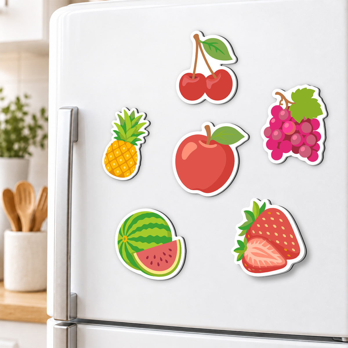 Juicy Cherry and Watermelon Mix fridge magnets – image 3