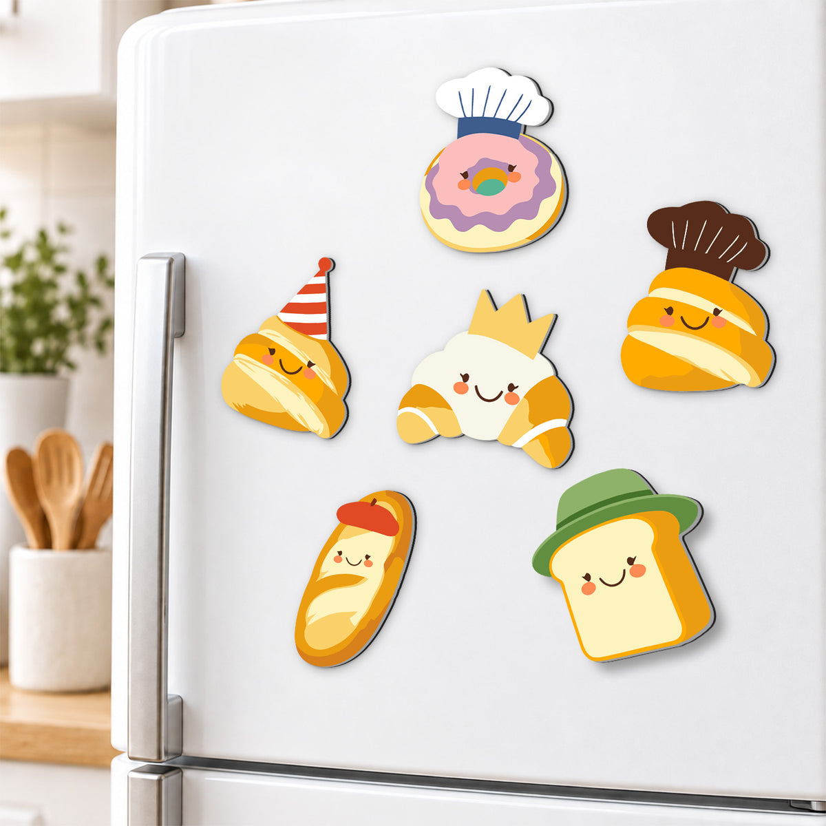 Baguette in a Beret Bakery fridge magnets – image 3