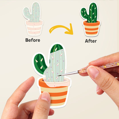 Saguaro and Prickly Pear Pots fridge magnets – image 2