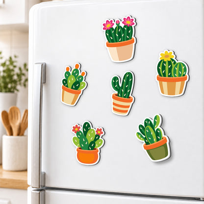 Saguaro and Prickly Pear Pots fridge magnets – image 3