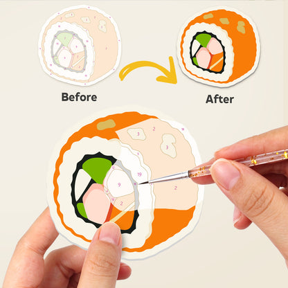 Avocado Roll and Salmon Maki fridge magnets – image 2