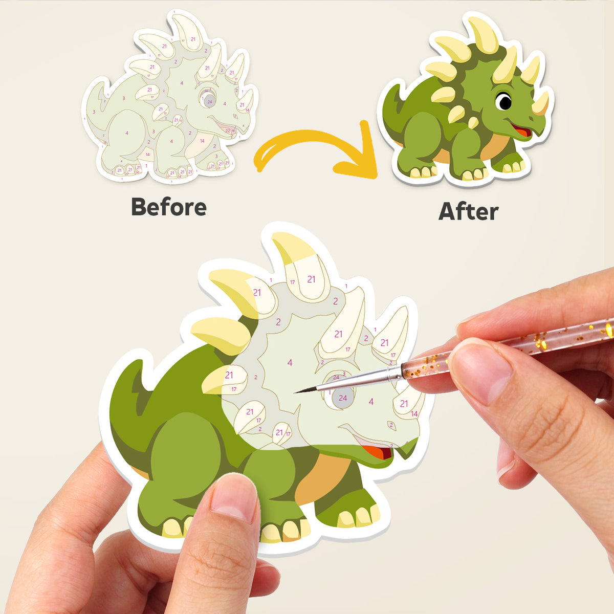 Spiky Ankylosaur and Rex Pals fridge magnets – image 2