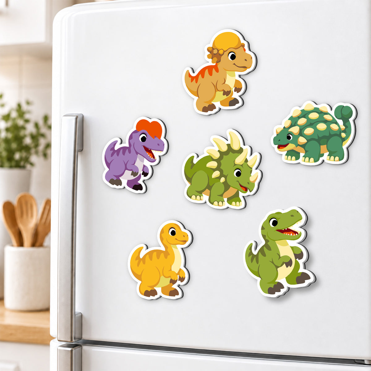 Spiky Ankylosaur and Rex Pals fridge magnets – image 3