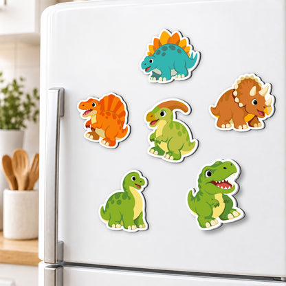 Stegosaurus and Triceratops Crew fridge magnets – image 3