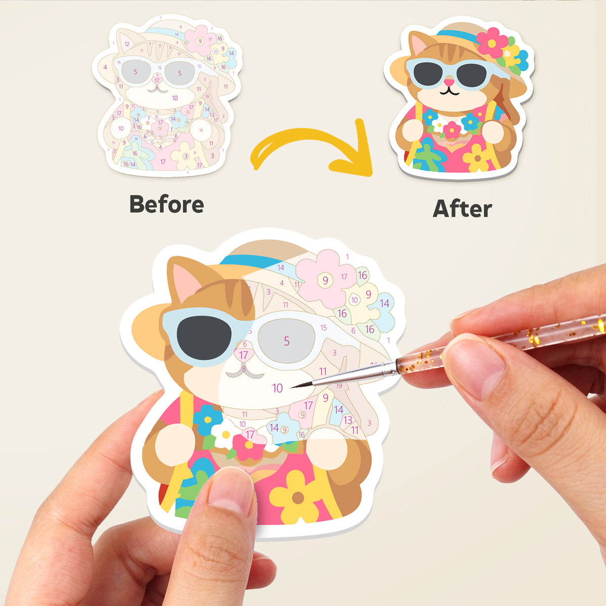 Ginger Tabby Wardrobe fridge magnets – image 2