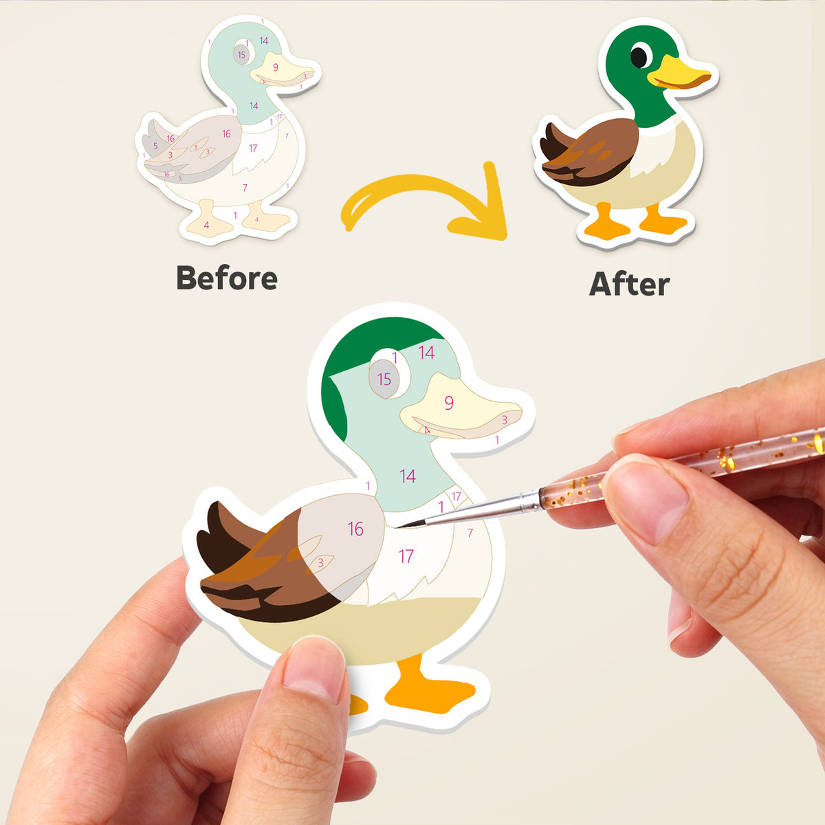 Mallard and Mother Hen Farm fridge magnets – image 2