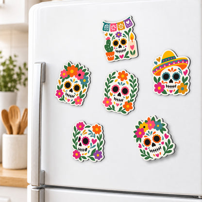 Day of the Dead Sugar Skulls fridge magnets – image 3
