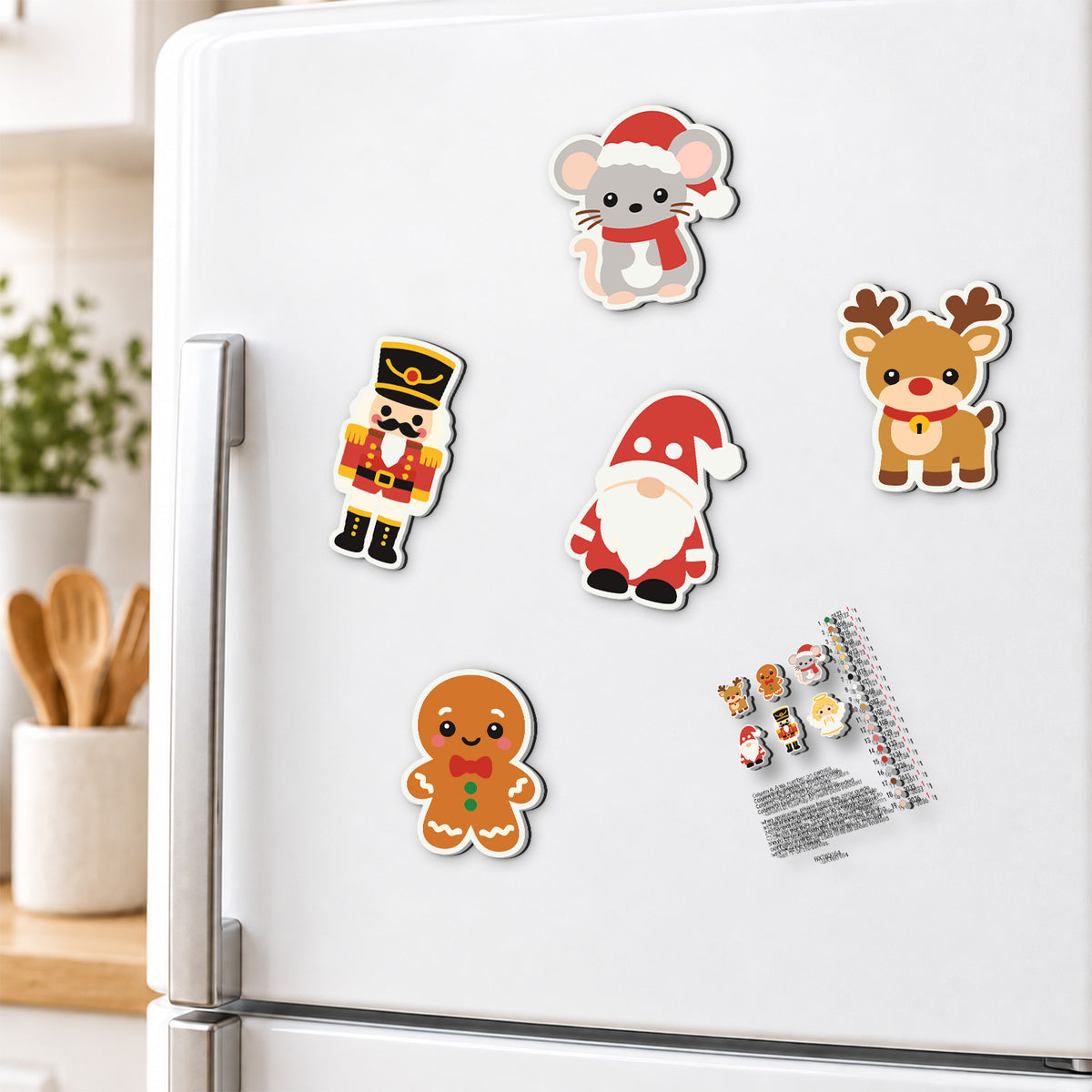 Nutcracker and Santa Mouse fridge magnets – image 3