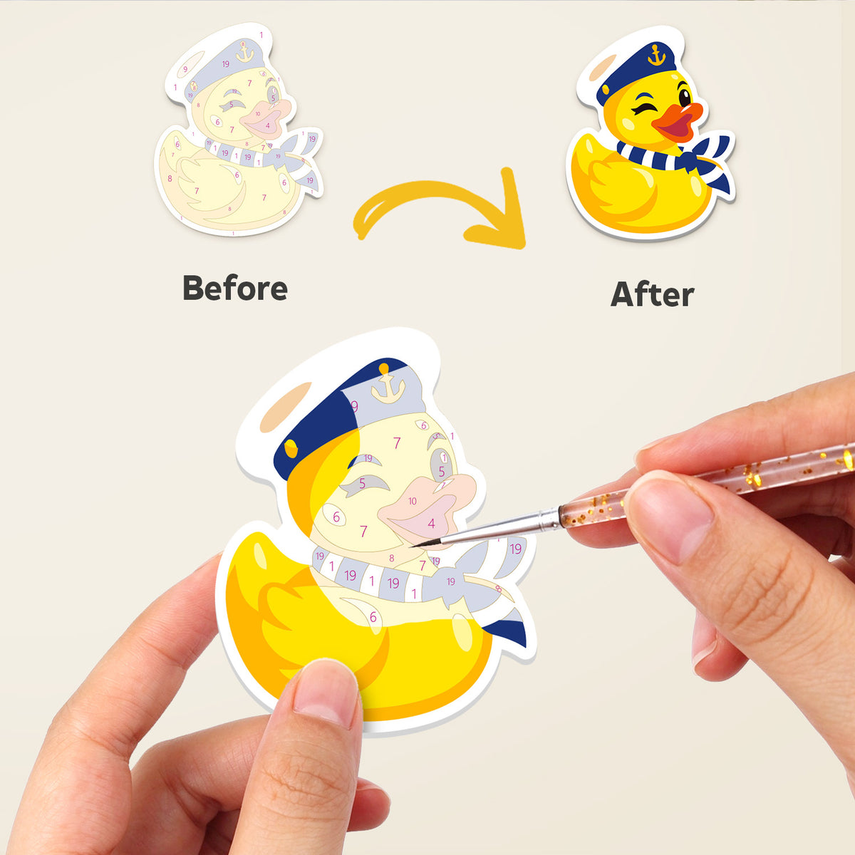 Rubber Duck Dress-Up fridge magnets – image 2