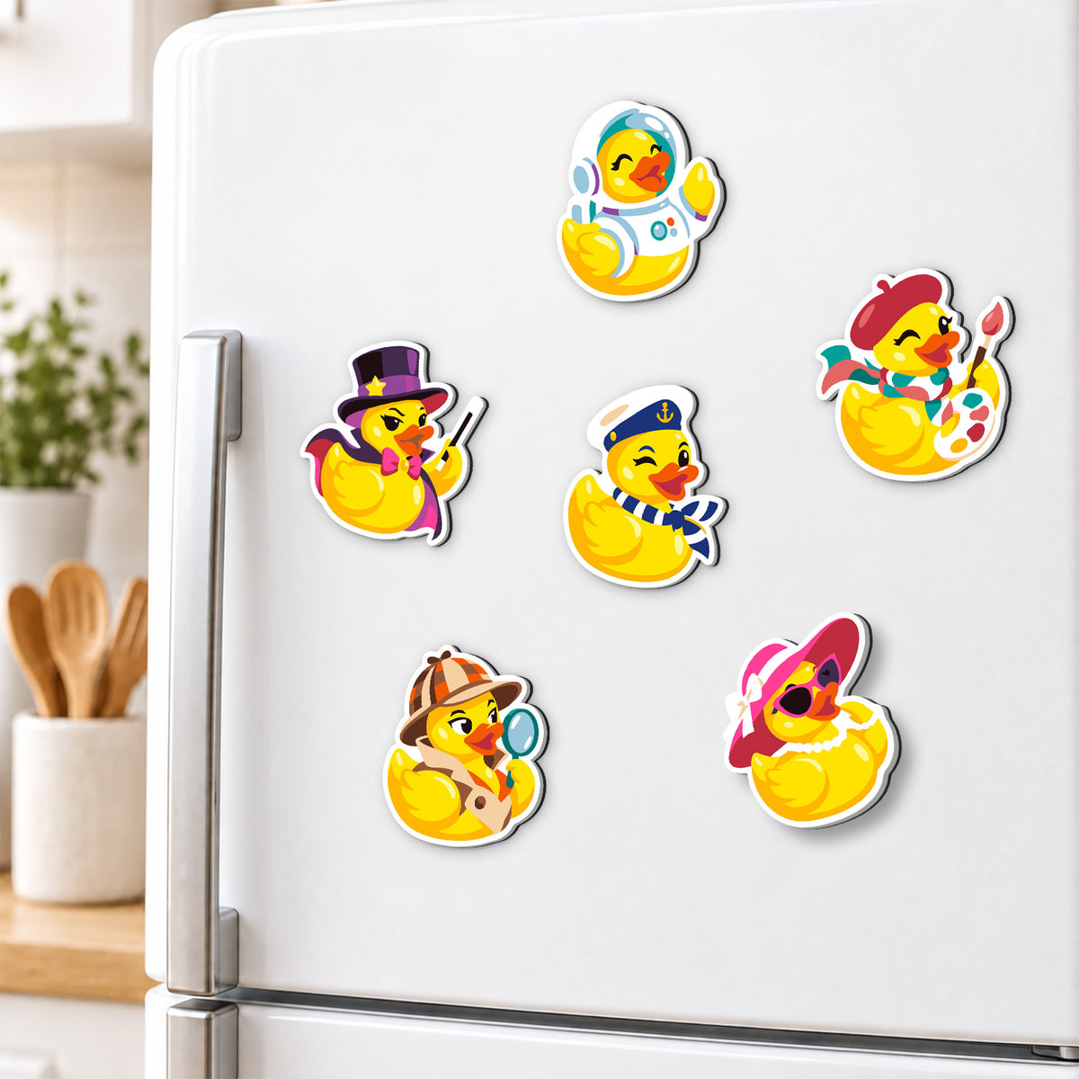 Rubber Duck Dress-Up fridge magnets – image 3