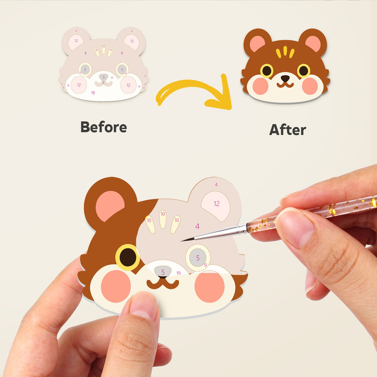 Rosy-Cheeked Zoo Pals fridge magnets – image 2