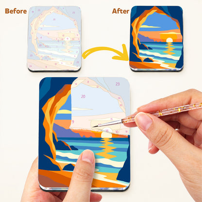 Sunset Sails and Dolphins fridge magnets – image 3
