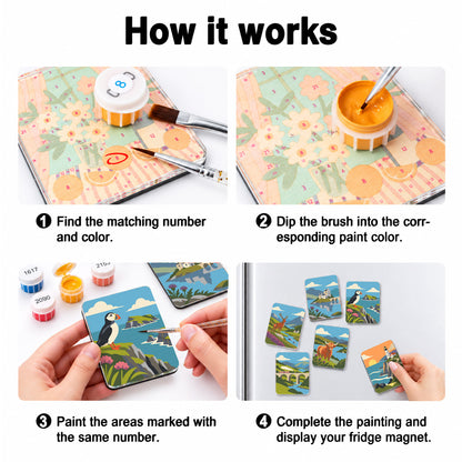 Highland Lochs and Puffins fridge magnets – image 4