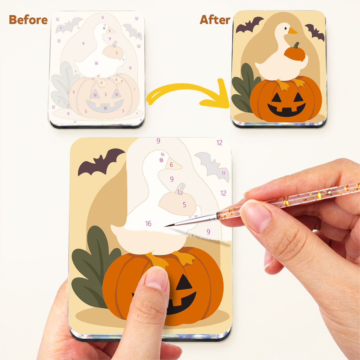 Raven, Ghosts and Bony Hands fridge magnets – image 3