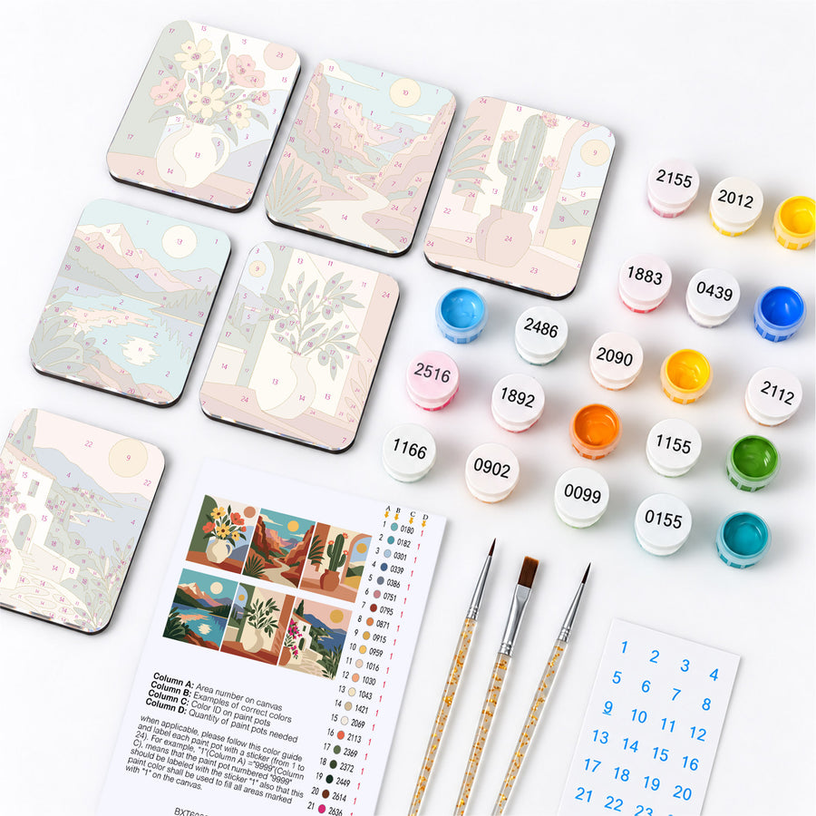 Fridge magnet kit contents