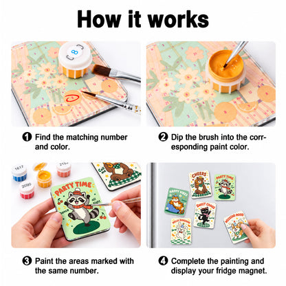 Weekend Party Animals fridge magnets – image 3