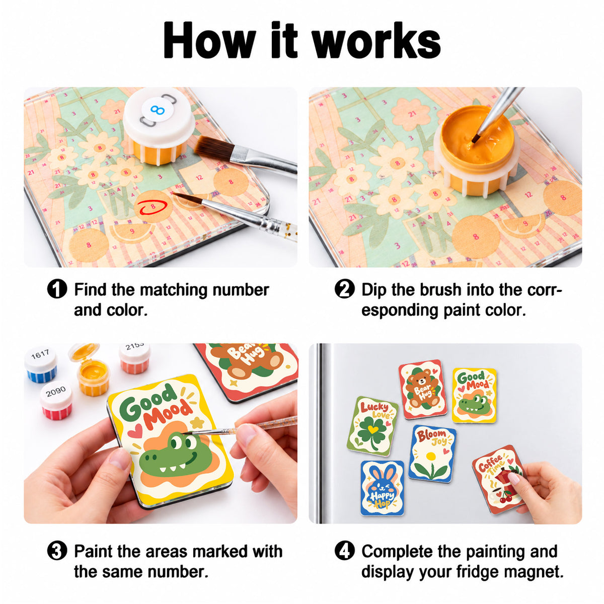 Feel-Good Wavy Mottos fridge magnets – image 3