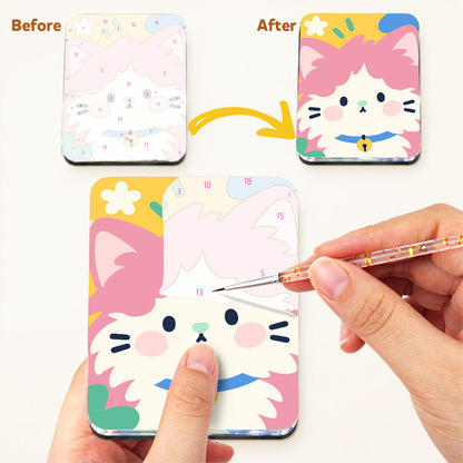Bell-Collar Kitty Faces fridge magnets – image 3