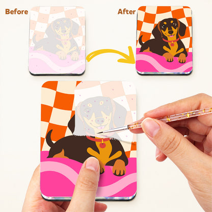 Pop Pattern Puppies fridge magnets – image 3