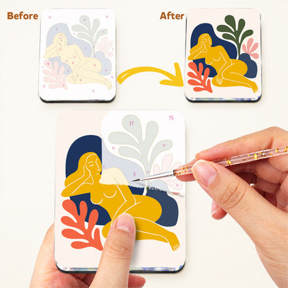 Abstract Muses and Leaves fridge magnets – image 3