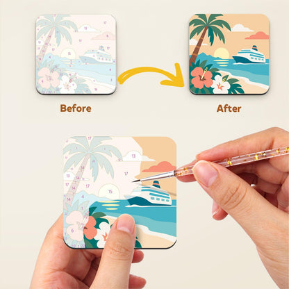 Sun Hat Beach Getaway fridge magnets – image 3
