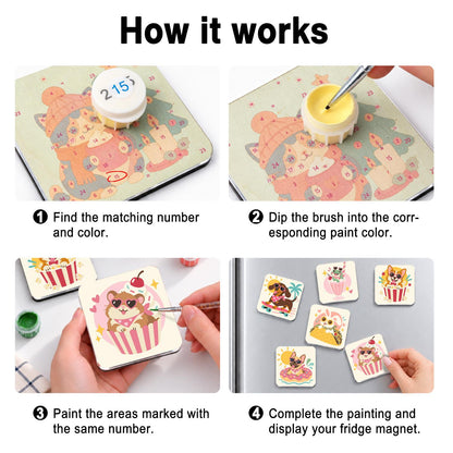 Heart-Shades Snack Buddies fridge magnets – image 4