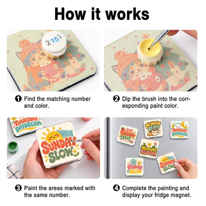 Days of the Week Moods fridge magnets – image 4