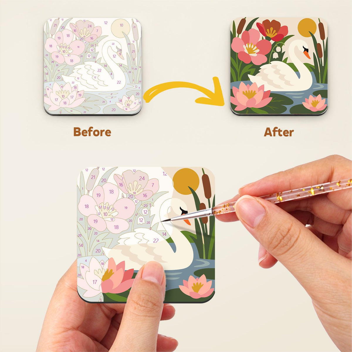 Woodland Critters in Bloom fridge magnets – image 3