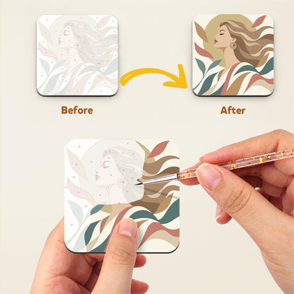 Windswept Horse and Swan fridge magnets – image 3