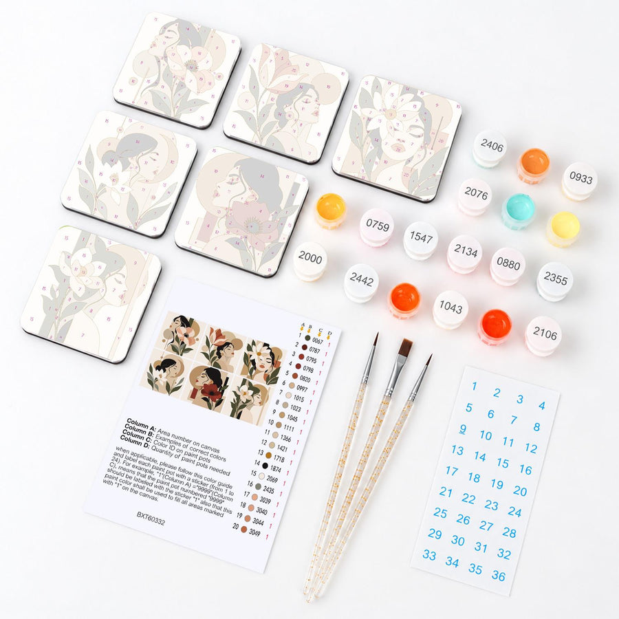 Fridge magnet kit contents