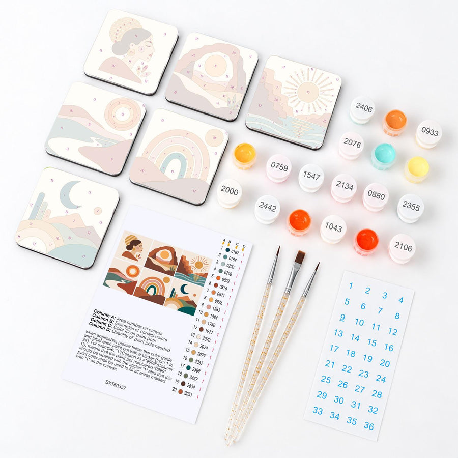 Fridge magnet kit contents