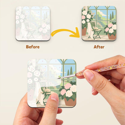 White Dress Rose Garden Days fridge magnets – image 3