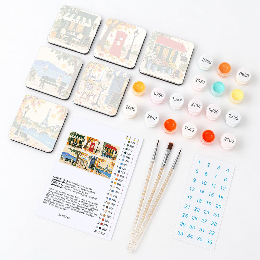 Fridge magnet kit contents