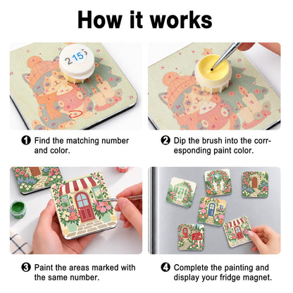 Blooming Cottage Doorways fridge magnets – image 4