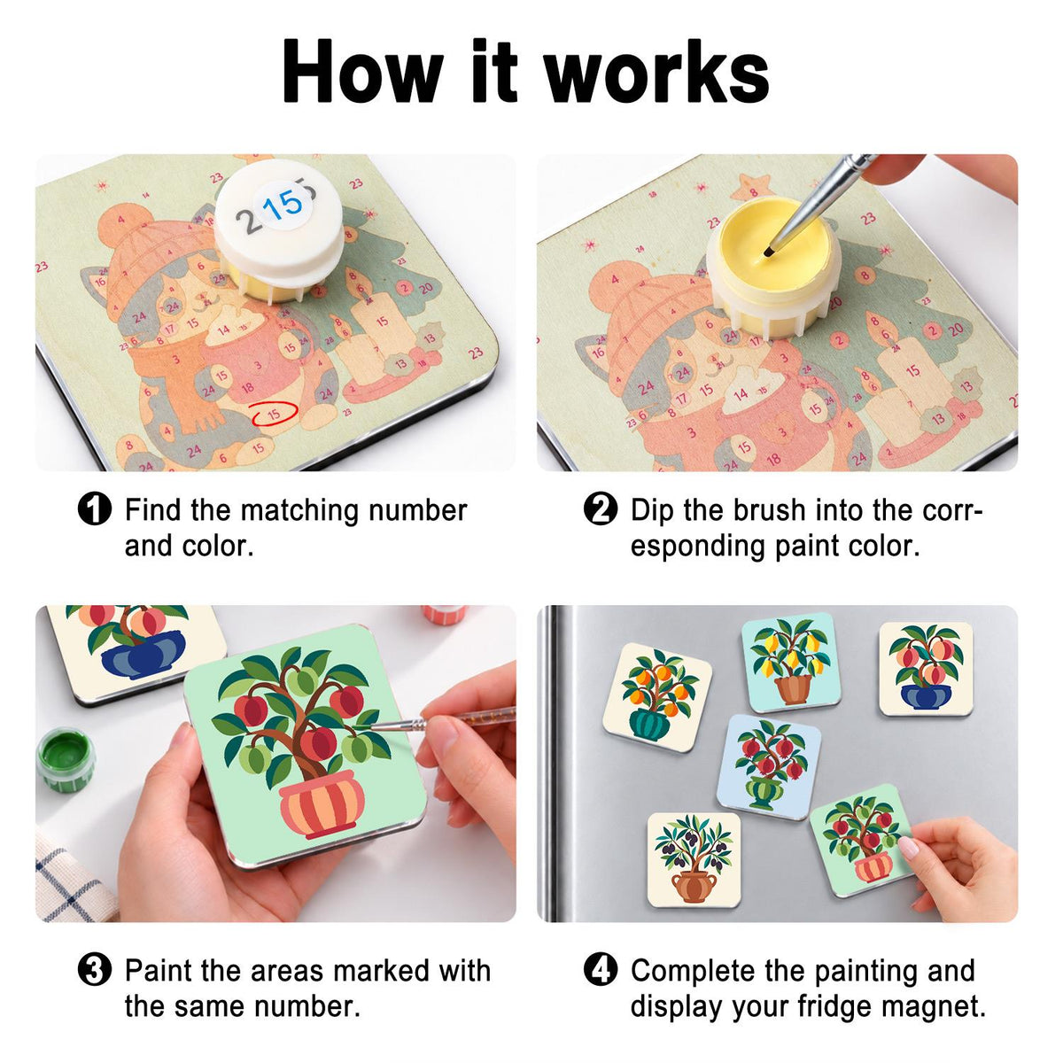 Potted Fruit Tree Garden fridge magnets – image 4