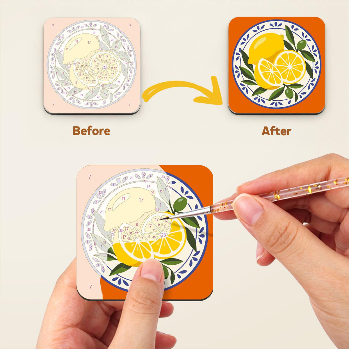 Mediterranean Market Bounty fridge magnets – image 3