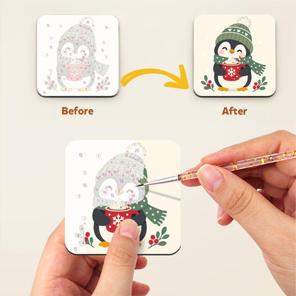 Bobble Hat Penguin Parade fridge magnets – image 3
