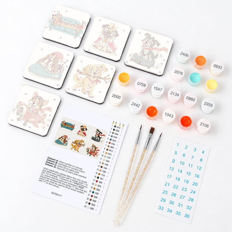 Fridge magnet kit contents