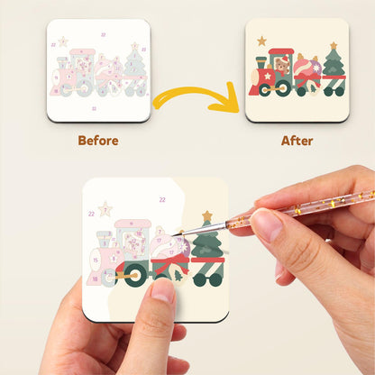 Vintage Toy and Bauble Christmas fridge magnets – image 3