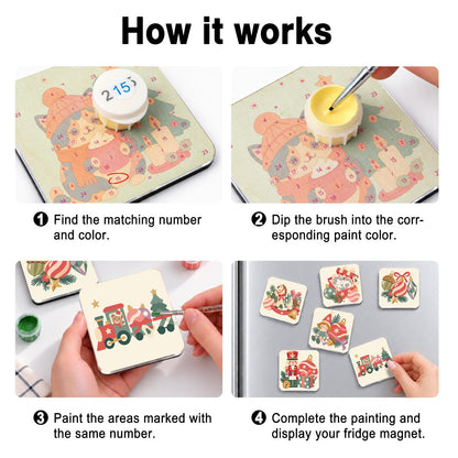 Vintage Toy and Bauble Christmas fridge magnets – image 4