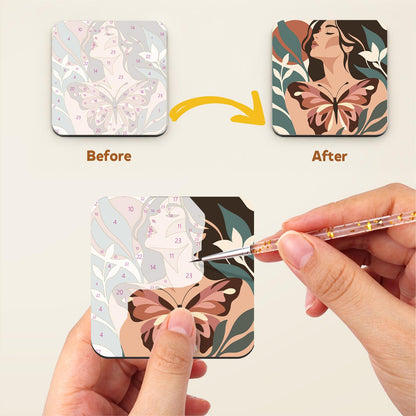 Moth-Winged Botanical Muses fridge magnets – image 3