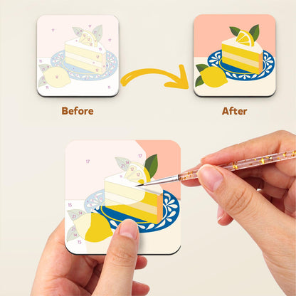 Lemon Tree Seaside Breakfast fridge magnets – image 3