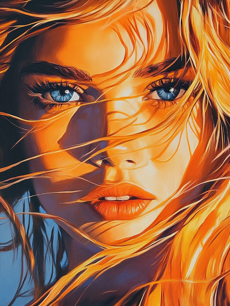 Beautiful Face Sunlight Glow (Diamond Painting) Diamond Painting kit