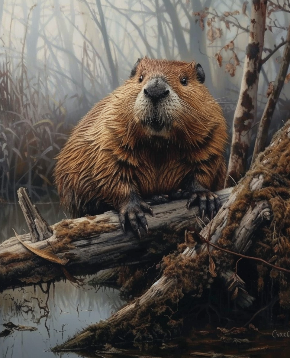 Beaver at the Core (Paint by Numbers)