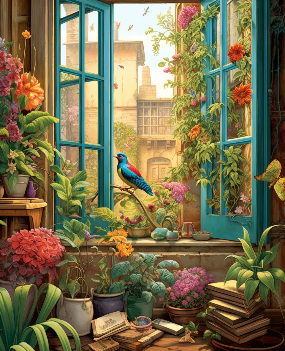 Birds and Blooms (Paint by Numbers)