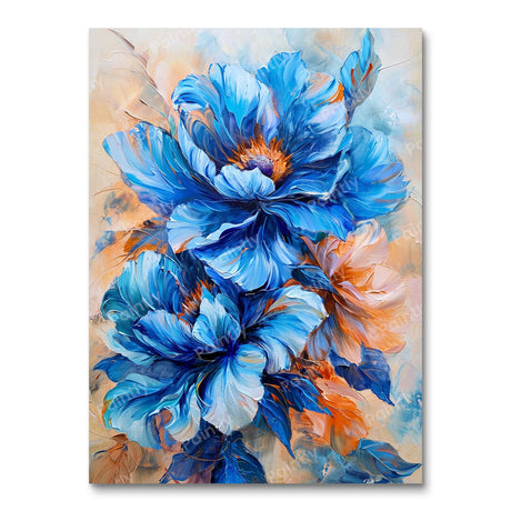 Blue Blossoms (Diamond Painting) Diamond Painting kit